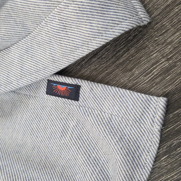 Faherty Mens XXL Longsleeve Collared Button Down Coastline Blue Knit. - Picture 14 of 16